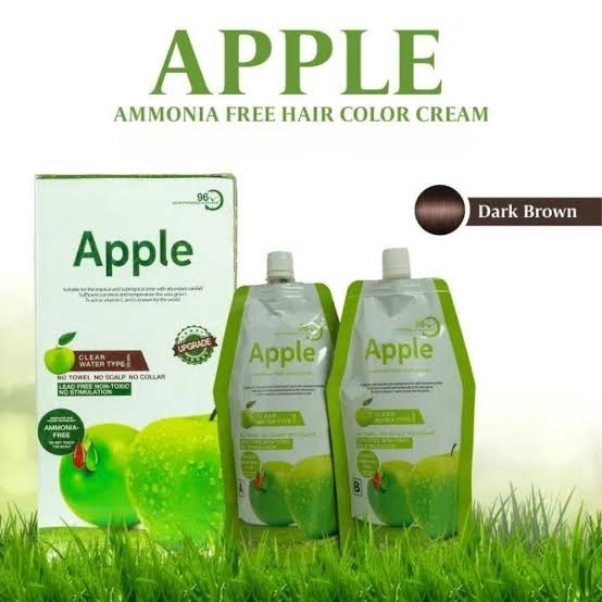 Apple Hair Color | Long-Lasting Shine And Smooth Finish | Nourishing Hair Dye For Natural, Vibrant, And Lustrous Color (Dark Brown)