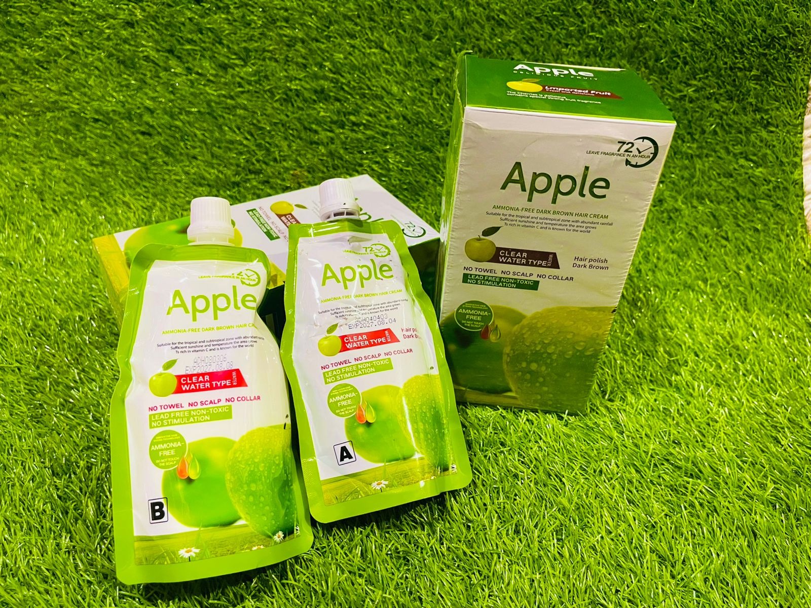 Apple Hair Color | Long-Lasting Shine And Smooth Finish | Nourishing Hair Dye For Natural, Vibrant, And Lustrous Color (Dark Brown)