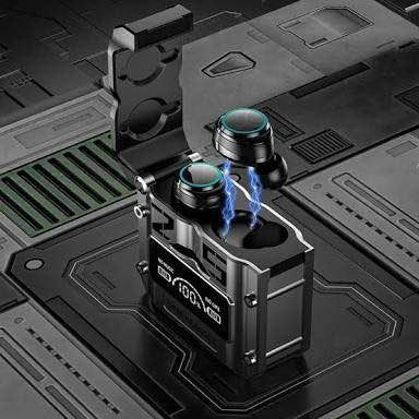 M25 Bluetooth 5.3 Wireless Earbuds – HiFi Sound, LED Battery Display, 40 Hours Backup, Noise Cancelling.